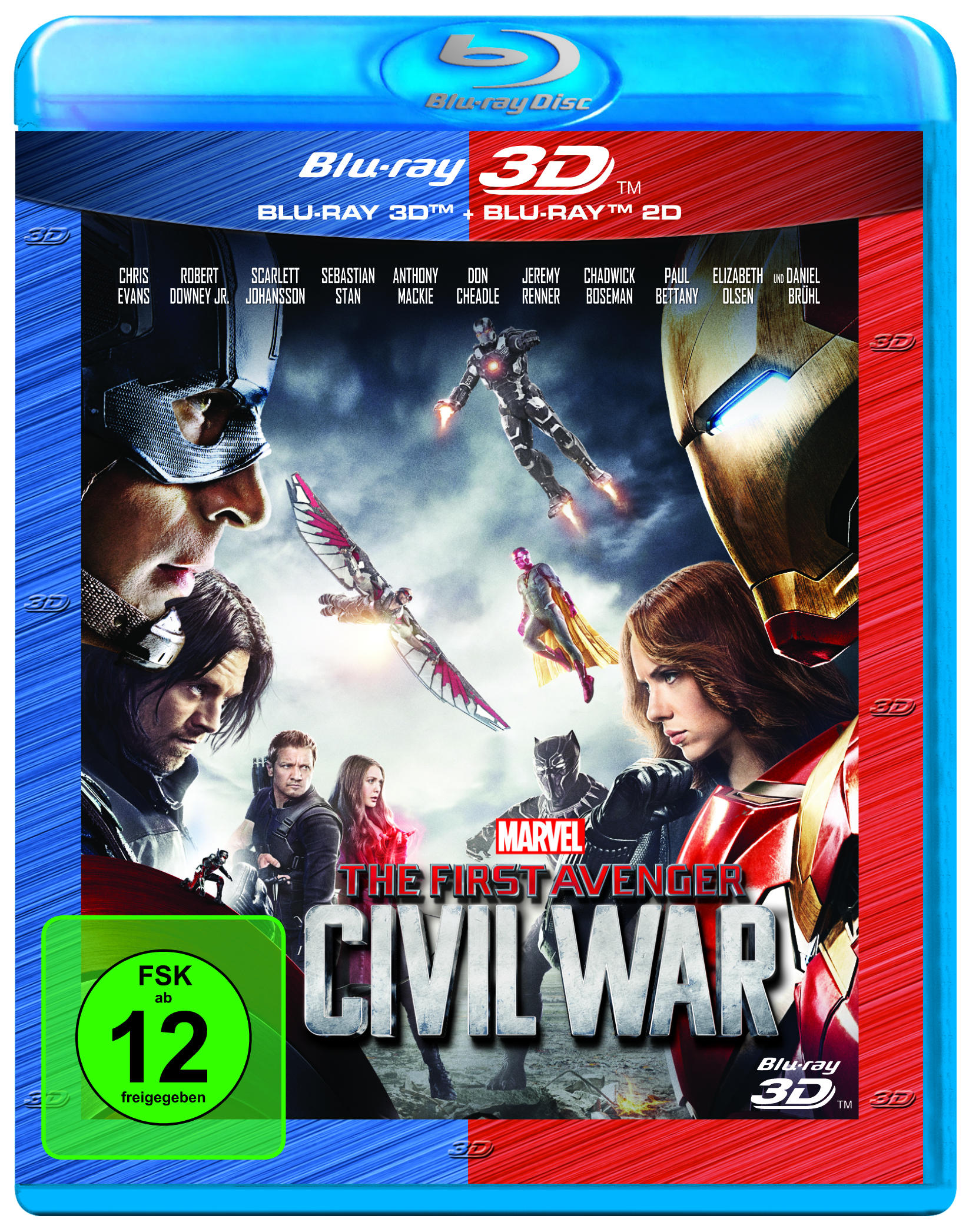 The First Avenger: Civil War +2D (+2D) 3D Nachfolgeprodukt Blu-ray 3D