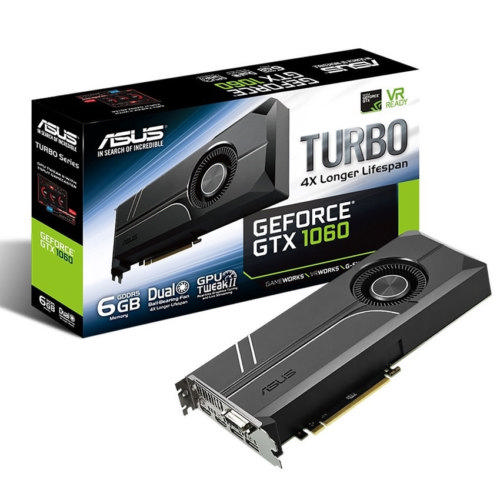 ASUS Turbo Geforce Gtx 1060 6Gb Gddr5 192Bıt Dvı 2Hdmı 2Dp Ekran