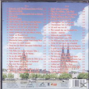 Rückseite eines CD-Cases mit deutschem Text. Zeigt eine Kathedrale und eine Flussszene. Verschiedene Songtitel.