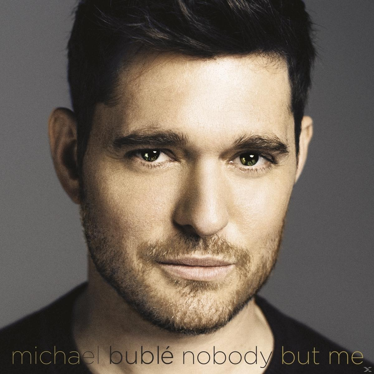 Michael Bublés Gesicht. Der Albumtitel lautet Nobody But Me.