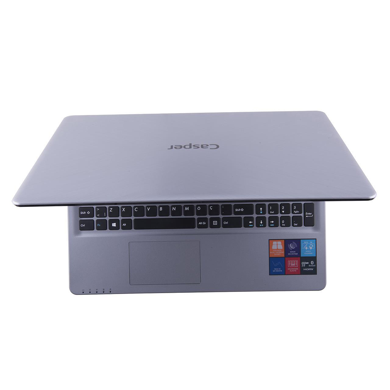 CASPER C300.3060-4L05E/3060 Celeron/4GB RAM/500GB HDD/Paylaşımlı HD Graphics/15.6 Laptop