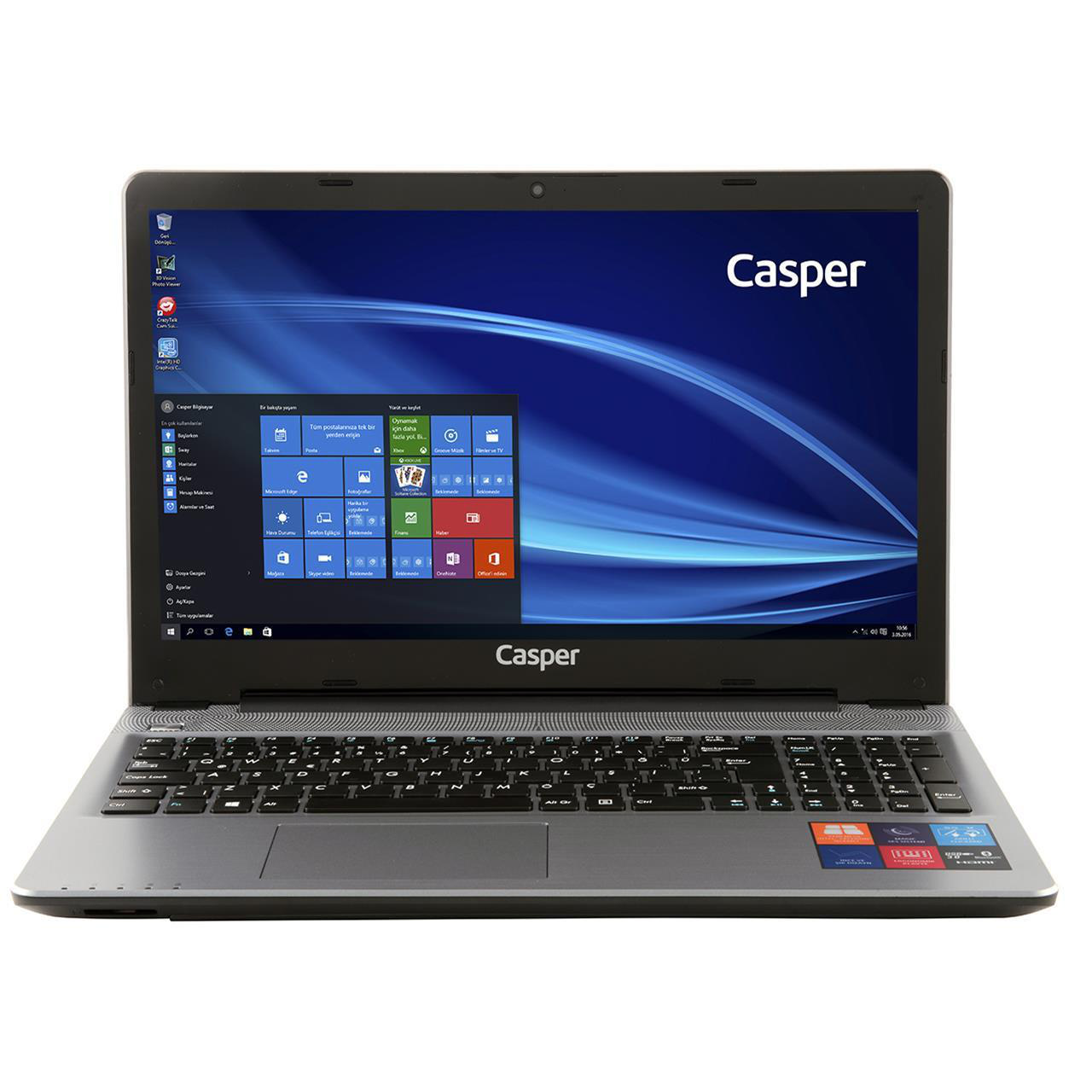 CASPER C300.3060-4L05E/3060 Celeron/4GB RAM/500GB HDD/Paylaşımlı HD Graphics/15.6 Laptop