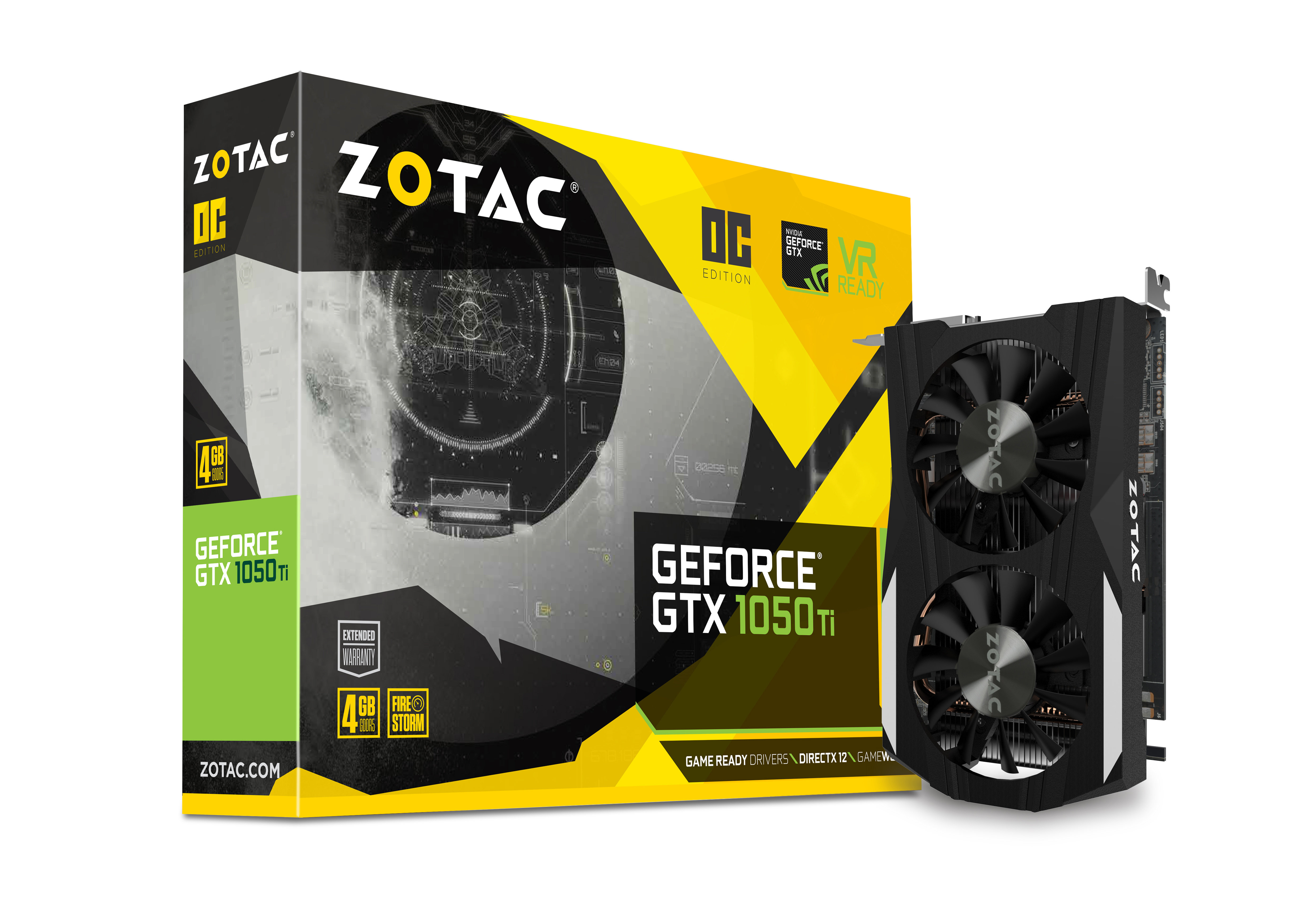 ZOTAC GeForce® GTX 1050 Ti  OC Edition 4GB (ZT-P10510B-10L) (NVIDIA, Grafikkarte)