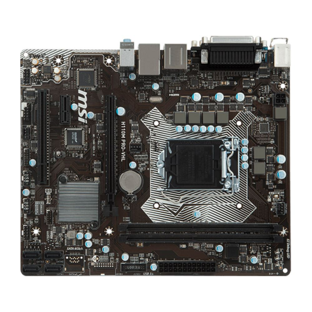 MSI Msı H110M Pro-Vhl Soket 1151 Ddr4 2133 Vga Hdmı Usb 3.1 Com+Lpt Pcı Matx