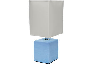 RÁBALUX Livia Asztali lámpa kék, tört fehér ernyővel, E14, 40W, 30 cm