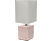 RÁBALUX Livia Asztali lámpa rózsaszín, tört fehér ernyővel, E14, 40W, 30 cm