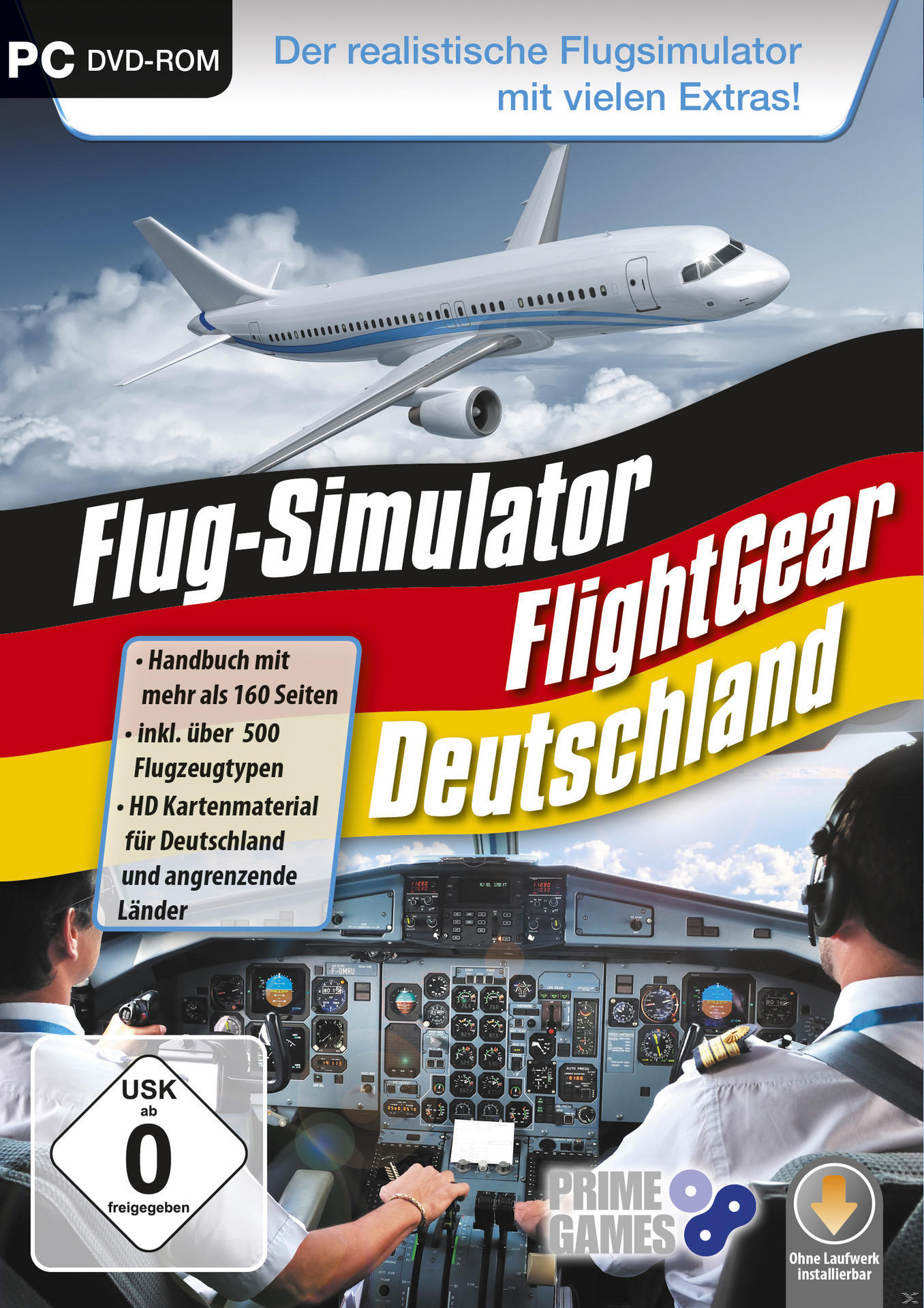 FLIGHTGEAR - FLUG SIMULATOR DEUTSCHLAND - [PC]