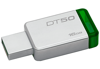 Memoria USB 16 GB - Kingston Technology DataTraveler 50 USB 3.0 (3.1 Gen 1) Type-A Verde, Plata