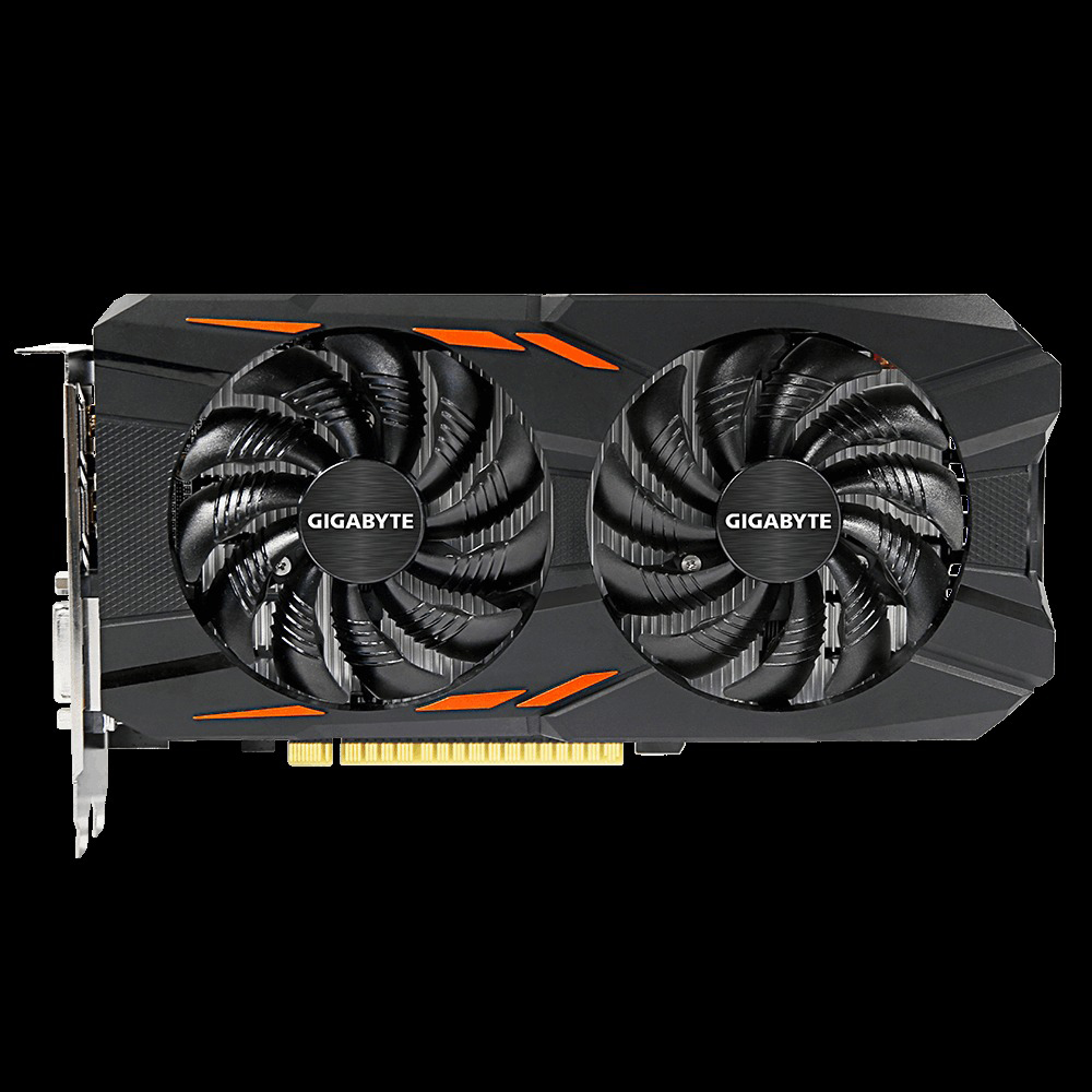 GIGABYTE GeForce® GTX 1050 Ti Windforce OC 4GB (GV-N105TWF2OC-4GD) (NVIDIA, Grafikkarte)