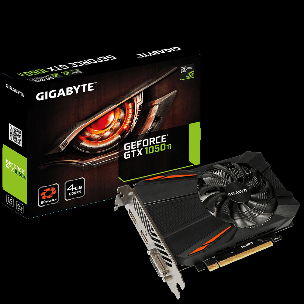 GIGABYTE GeForce® GTX 1050 Ti D5 4GB (GV-N105TD5-4GD) (NVIDIA, Grafikkarte)