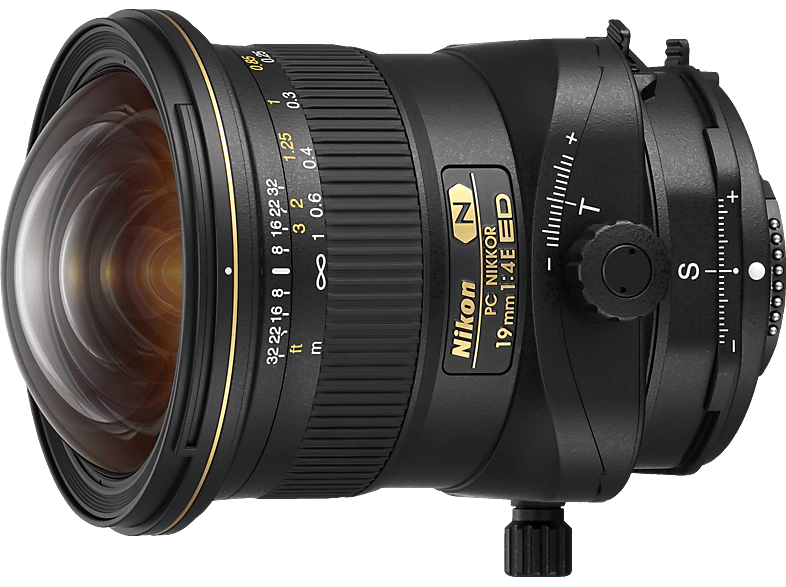 NIKON JAA639DA PC Nikkor - 19 mm f/4 ED, N (Objektiv für Nikon F-Mount, Schwarz)