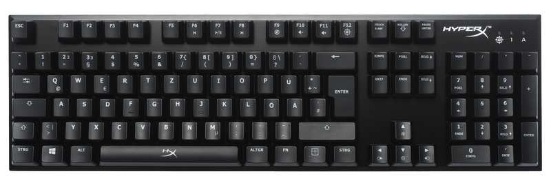 HYPERX HyperX Alloy FPS, Gaming Tastatur, Mechanisch, Cherry MX Blue, kabelgebunden, Schwarz/Rot