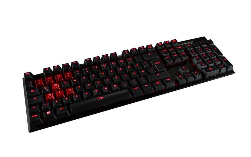 HYPERX HyperX Alloy FPS, Gaming Tastatur, Mechanisch, Cherry MX Blue, kabelgebunden, Schwarz/Rot