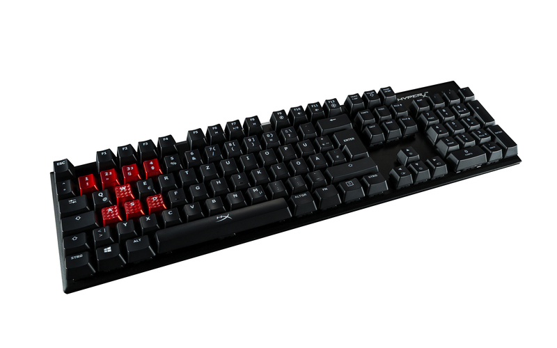 HYPERX HyperX Alloy FPS, Gaming Tastatur, Mechanisch, Cherry MX Blue, kabelgebunden, Schwarz/Rot