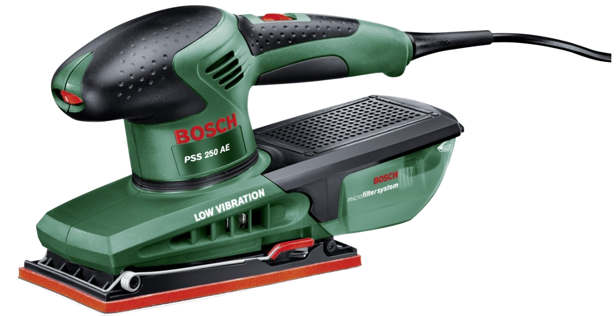 BOSCH PSS 250 AE rezgőcsiszoló + 25 db csiszolópapír (060334020F)