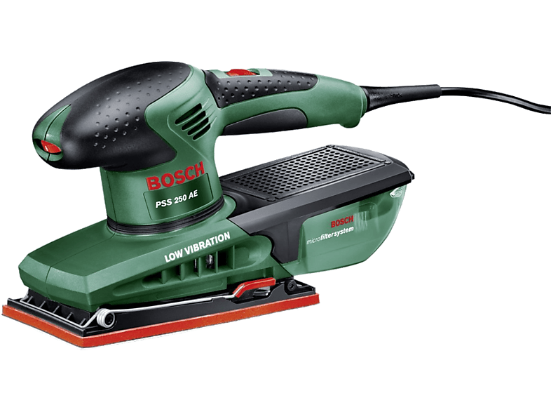 BOSCH PSS 250 AE rezgőcsiszoló + 25 db csiszolópapír (060334020F)