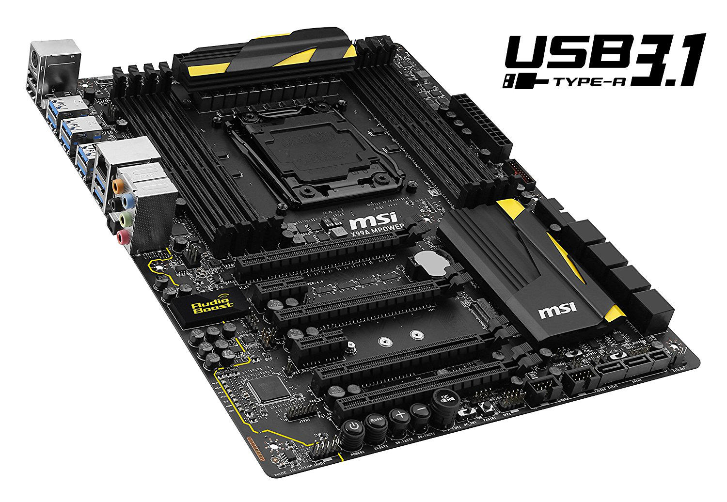 MSI X99A MPOWER DDR4 GLAN SATA EXPRESS M2 SATA3 USB3.1 Anakart