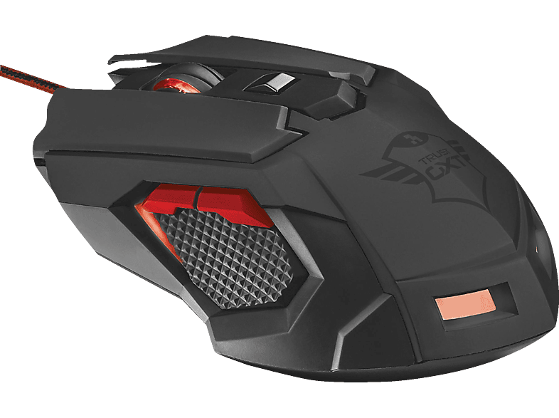 Gaming Trust Gxt148 148 3200dpi negro raton usb ambidextro rojo orna