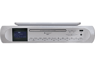 SOUNDMASTER soundmaster UR2170SI - Radio stereo - Con CD-Player/DAB+/UKW - Argento - Radio da cucina (DAB+, FM, Argento)
