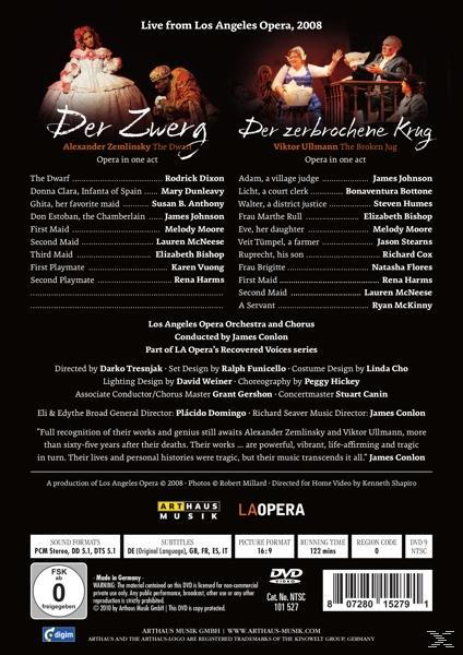 DVD-Cover: Opernplakat mit Besetzung und Details. Schauspieler, Bühne und Text. Schwarzer Hintergrund.