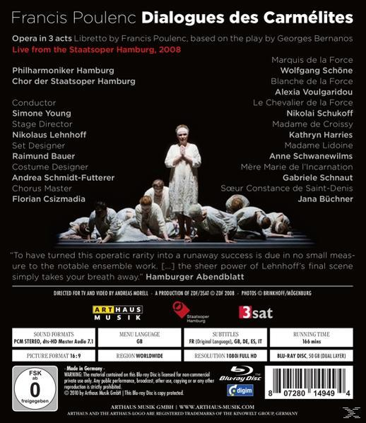 SCHONE, VOULGARIDOU, SCHUKOFF, Young/Voulgaridou/Harries/+ - Dialog Der Karmeliterinnen  - (Blu-ray)