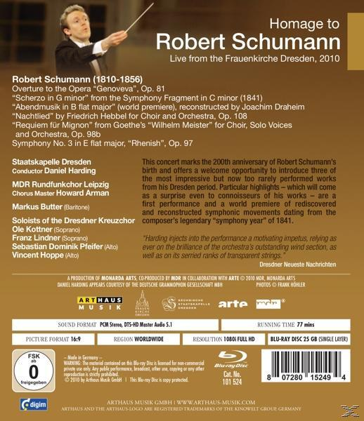 Daniel/staatskapelle Dresden Harding, Harding/Staka Dresden - Homage To Robert Schumann  - (Blu-ray)