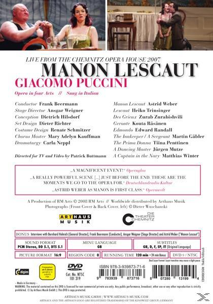 VARIOUS - Manon Lescaut  - (DVD)