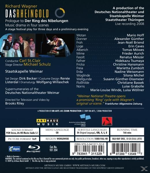 HOFF, GUNTHER, BRIEND, CAVES, MOWES, St.Clair/Hoff/Caves/Hansmann - Das Rheingold  - (Blu-ray)