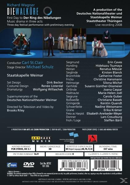 VARIOUS, St.Clair/Foster/Blanck/Staka Weimar - Die Walküre  - (DVD)
