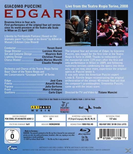 CURA, NIZZA, GERTSEVA, VRATOGNA, David/Cura/Nizza/Gertseva - Edgar  - (Blu-ray)