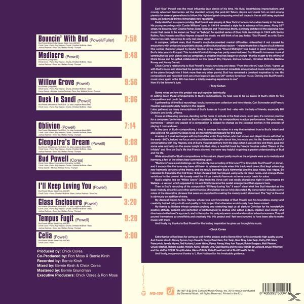Chick & Friends Powell-Ltd.Edt - - 180g Corea (Vinyl) Vinyl Remembering Bud