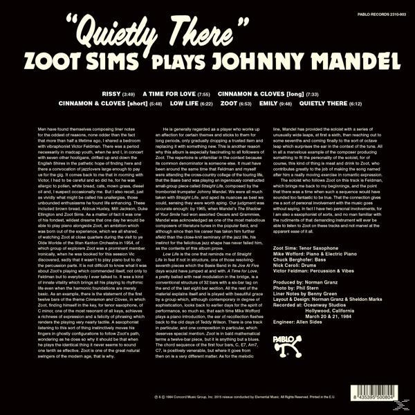Zoot Sims - Quietly There-Ltd.Edt 180g Vinyl  - (Vinyl)