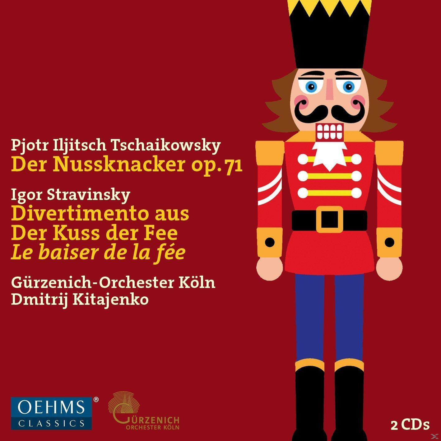 CD-Cover mit Nussknacker-Illustration und Text in mehreren Sprachen. Der Künstler ist sichtbar.