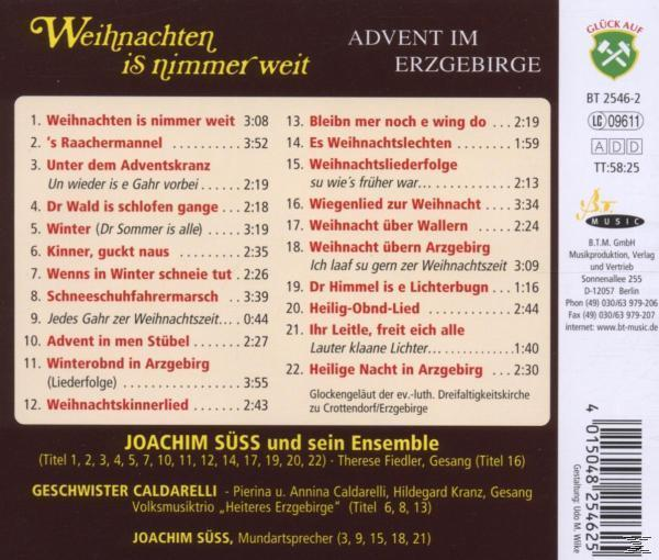 Advent Im Erzgebirge - Weihnachten Is Nimmer Weit  - (CD)