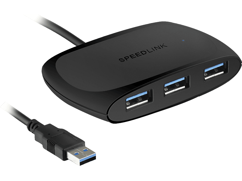 USB-Hub, Schwarz SPEEDLINK SL-140104-BK,