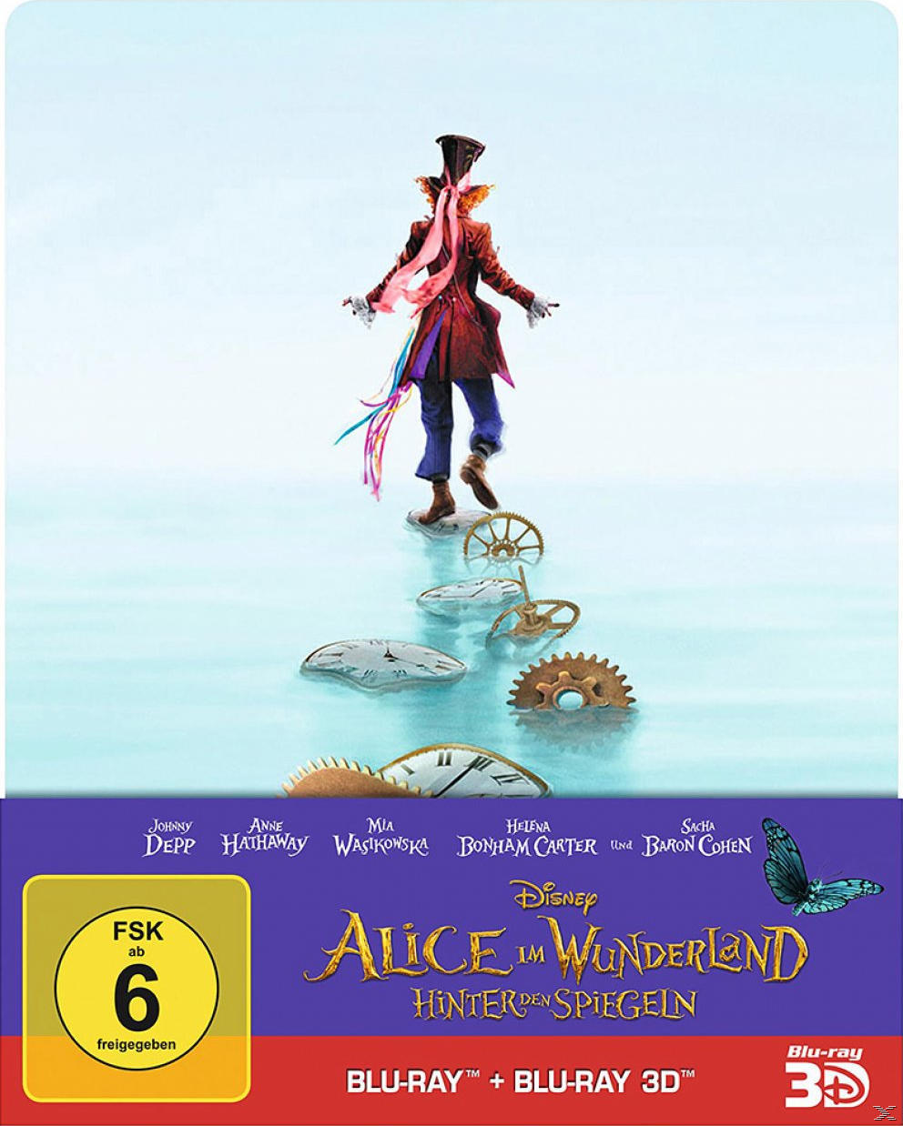 Alice im Wunderland: Hinter den Spiegeln (3D+2D Steelbook) 3D Blu-ray (+2D)