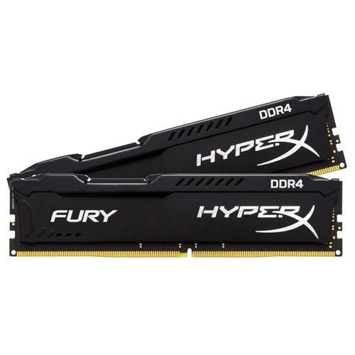 HYPERX Fury Black 8GB (2x4GB) 2400MHz DDR4 Ram Bellek (HX424C15FBK2/8)