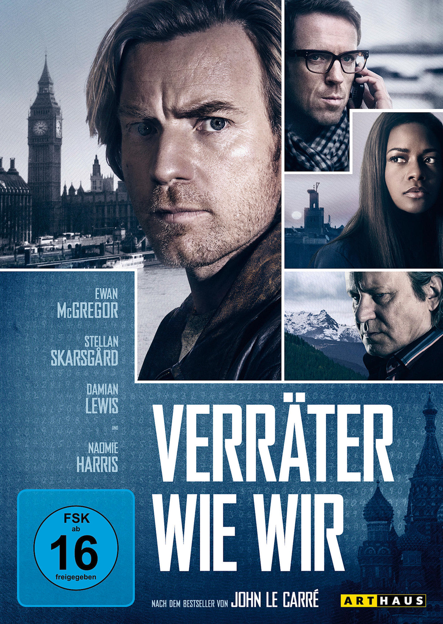 Filmplakat mit Ewan McGregor. London im Hintergrund. Text: Verräter Wie Wir.