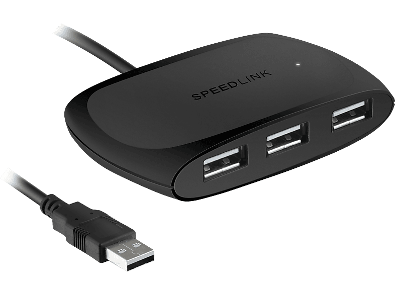 SNAPPY, Schwarz USB-Hub, SPEEDLINK