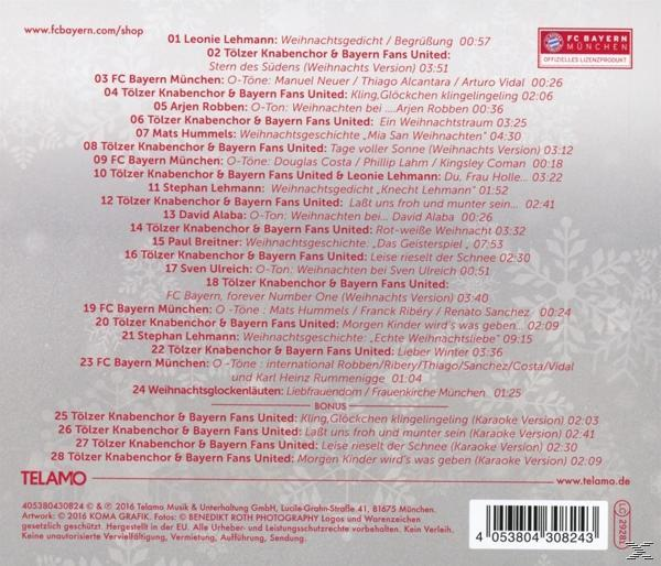 VARIOUS - FC Bayern München Pres."Red White Xmas-Weihnachtsa  - (CD)