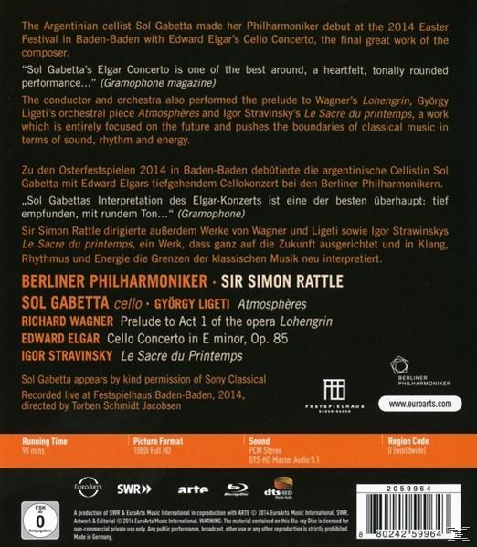 DVD-Cover mit Text über ein Konzert mit Sol Gabetta, mit einem Bild eines Cellos.