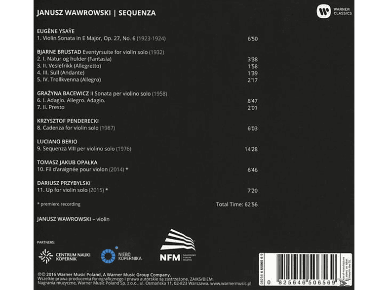 Thumbnail - Janusz Wawrowski - Sequenza (CD)