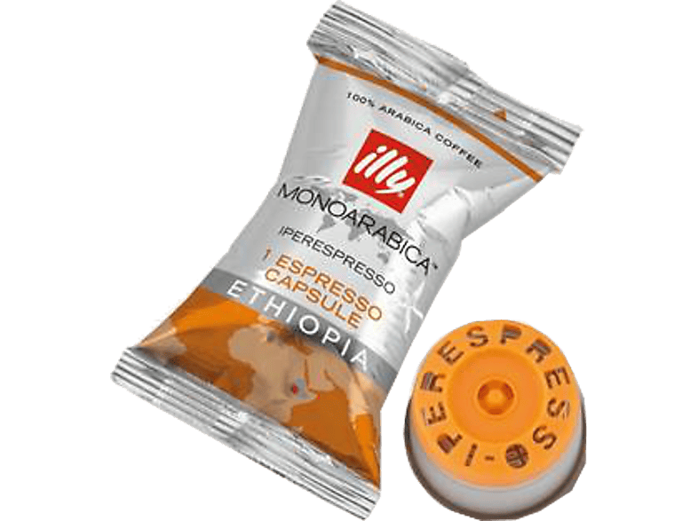 Illy Iperespresso Äthiopien Monoarabica Kaffeekapseln, 100 Kapseln, Kompatibles System: Illy Iperespresso
