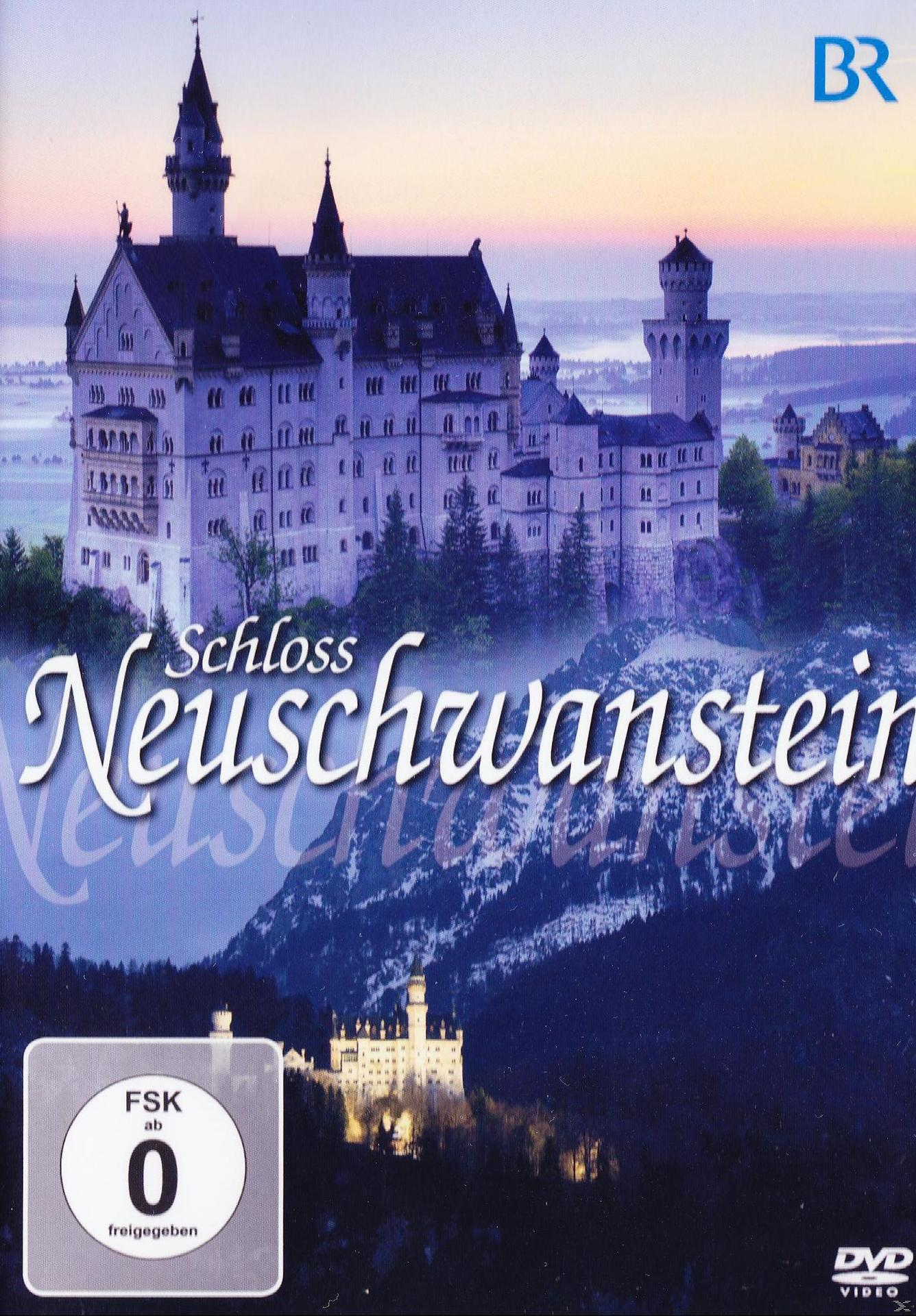 DVD-Cover von Schloss Neuschwanstein bei Sonnenuntergang. Blauer Himmel mit Schloss im Hintergrund.