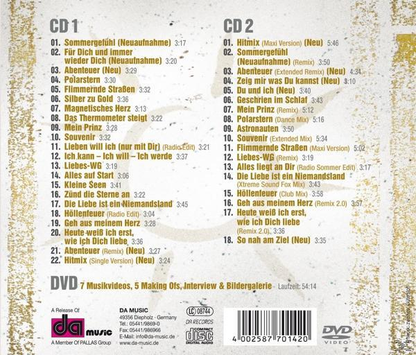 Trackliste einer deutschen Musikalbum, mit Text und Logo.