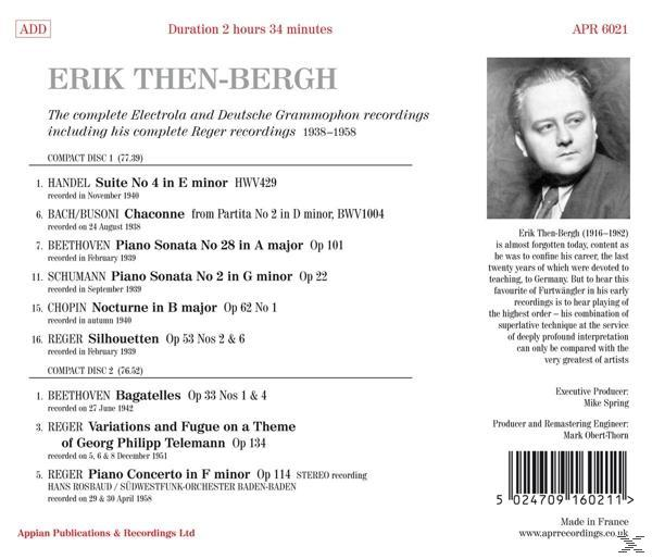 Erik Then-bergh, Südwestfunk-orchester Baden-baden, Hans Rosbaud - Die Electrola & DGG-Aufnahmen  - (CD)