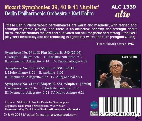 Karl & Berliner Philharmoniker Böhm - Sinfonien 39,40 & 41  - (CD)