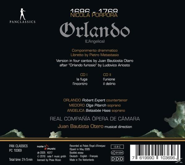 Robert Expert, Olga Pitarch, Betsabée Haas, Real Compania Opera De Camara - Orlando  - (CD)