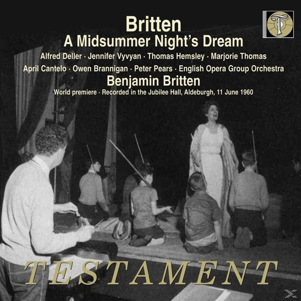 English Opera Group Orchestra, Alfred Deller, Kevin Platts, Marjorie Thomas, Jennifer Vyvyan - A Midsummer Night's Dream  - (CD)