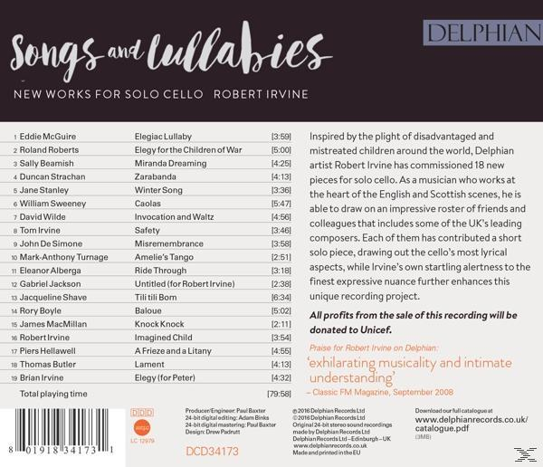 Robert Irvine - Sungs and Lullabies  - (CD)